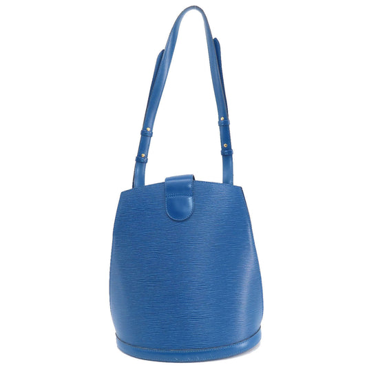 LOUIS VUITTON Tote Bag M52255 Epi blue Cluny Toledo Blue Women Used Authentic