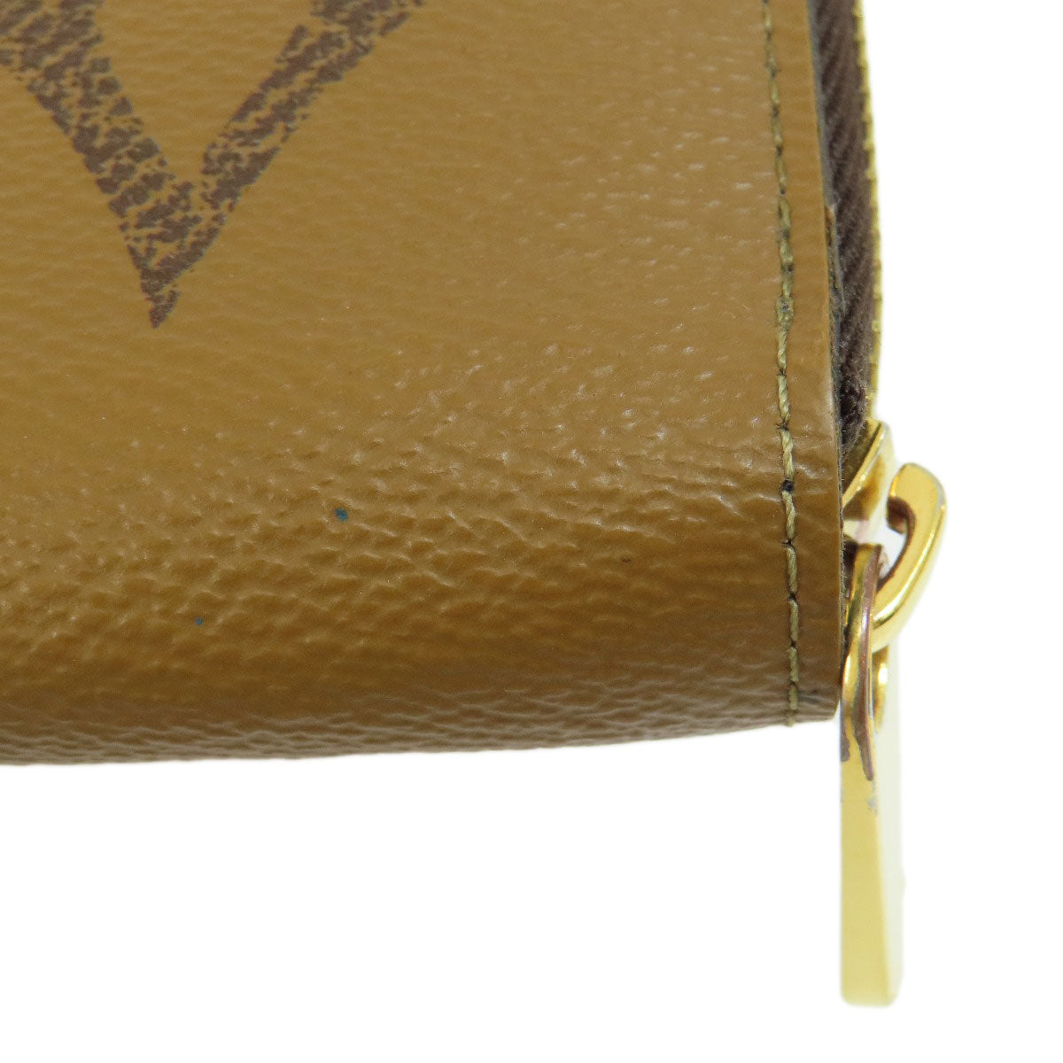 LOUIS VUITTON Long Wallet Purse M69353 Giant monogram canvas Brown Zippy Wallet Monogram Reverse Women Used Authentic