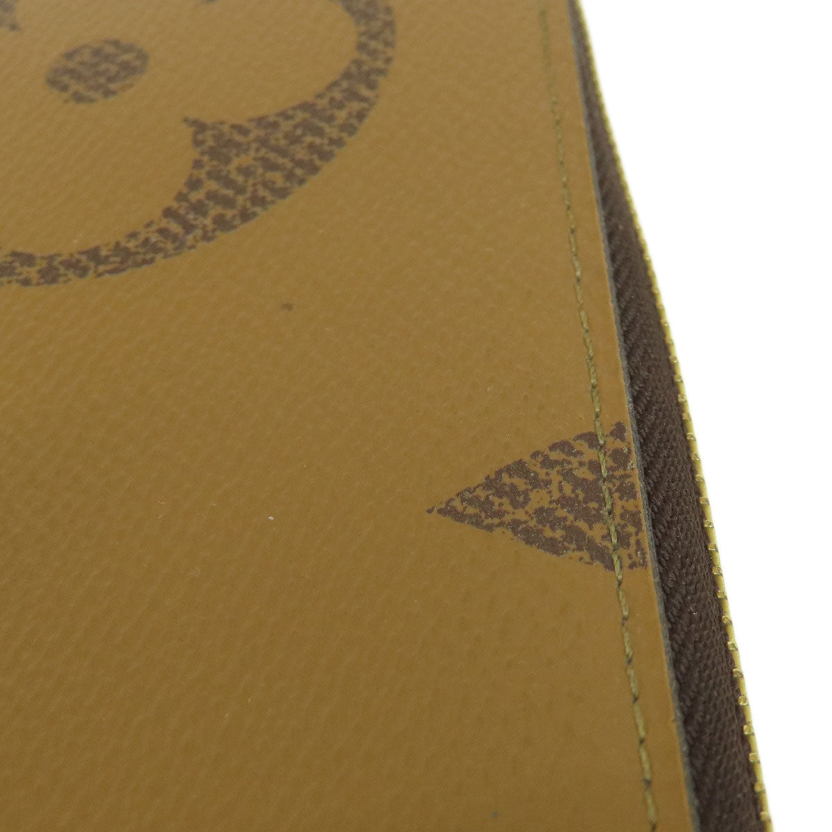 LOUIS VUITTON Long Wallet Purse M69353 Giant monogram canvas Brown Zippy Wallet Monogram Reverse Women Used Authentic