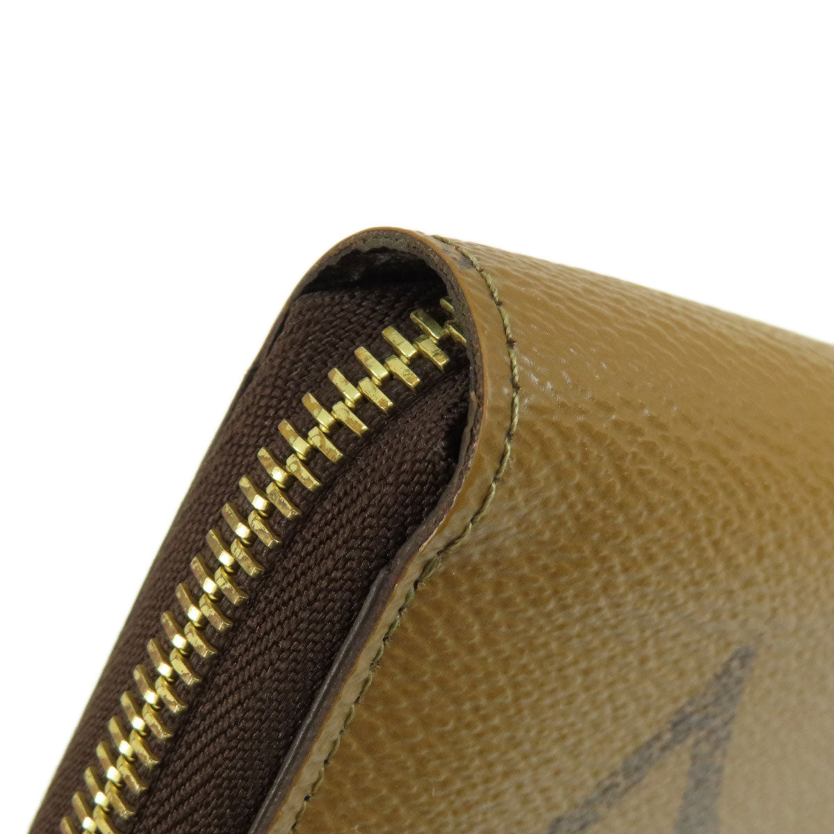 LOUIS VUITTON Long Wallet Purse M69353 Giant monogram canvas Brown Zippy Wallet Monogram Reverse Women Used Authentic