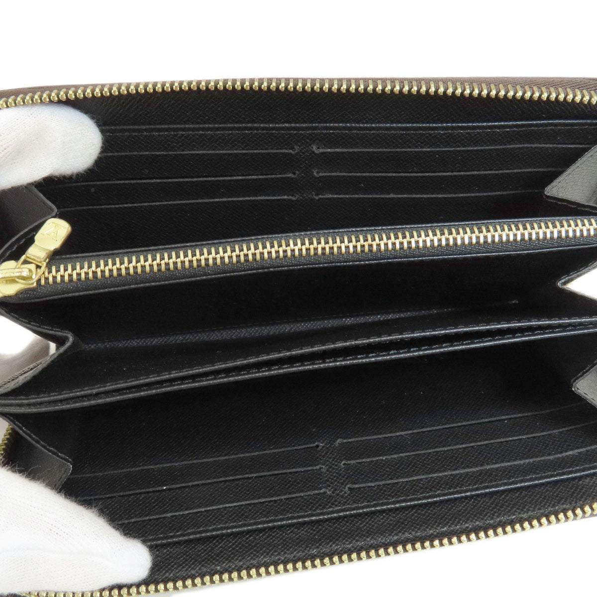 LOUIS VUITTON Long Wallet Purse M69353 Giant monogram canvas Brown Zippy Wallet Monogram Reverse Women Used Authentic