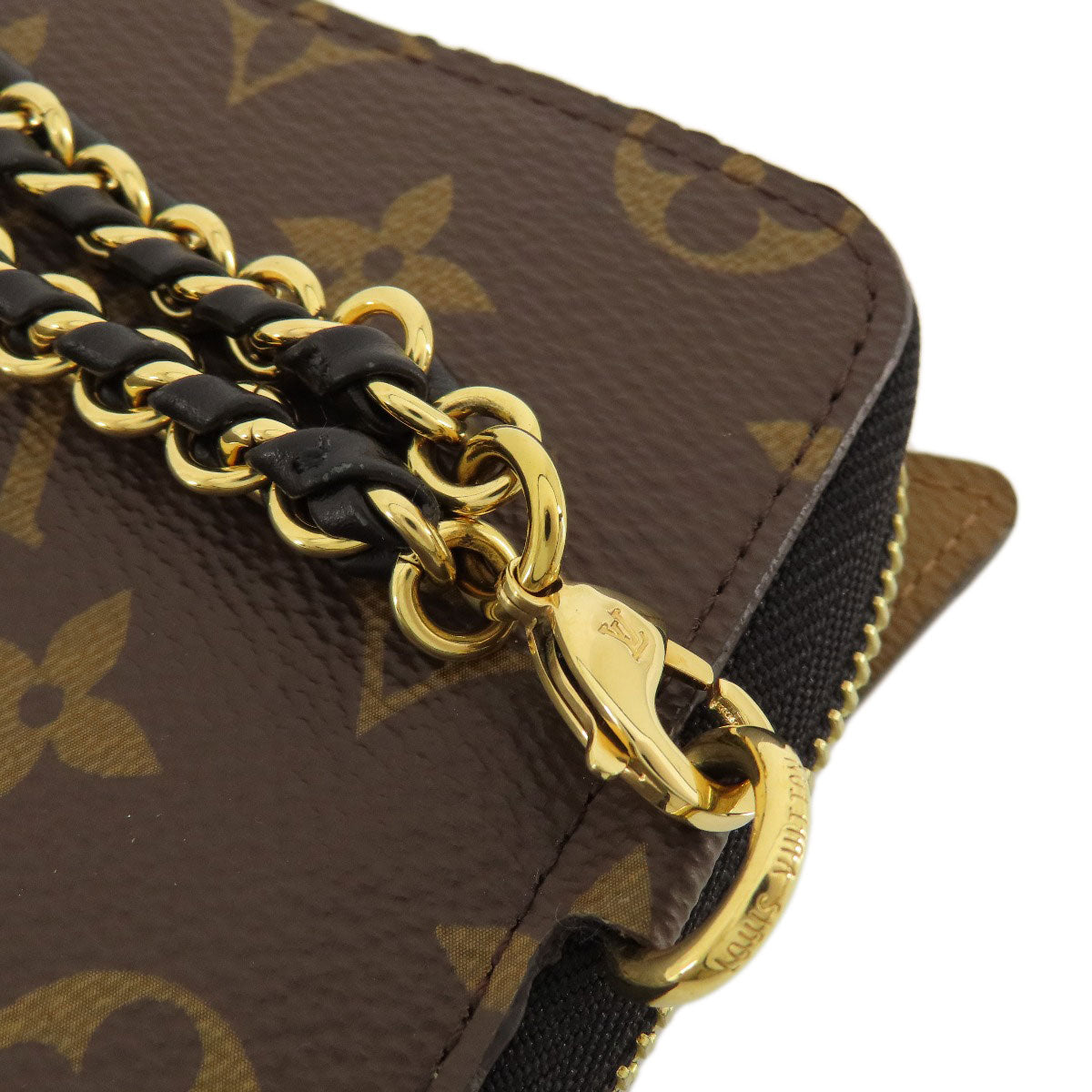 LOUIS VUITTON Long Wallet Purse M68796 Monogram reverse Brown Zippy Wallet Monogram Reverse Shady Women Used Authentic