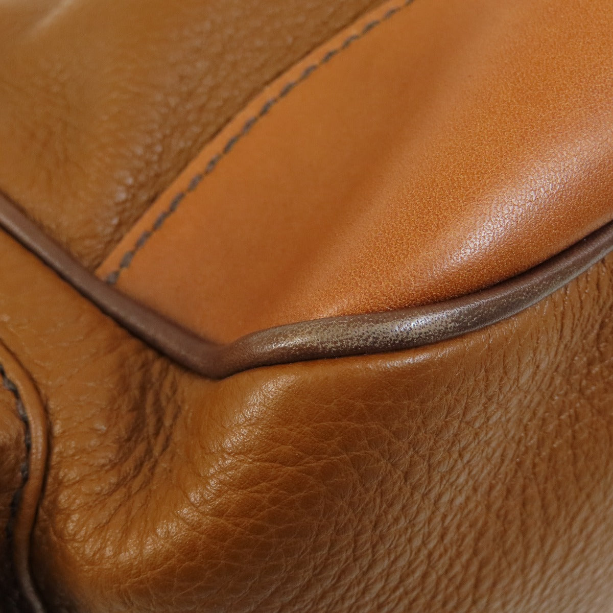 PRADA Handbag BR2672 leather Brown VIT DAINO ROCKE Women Used Authentic