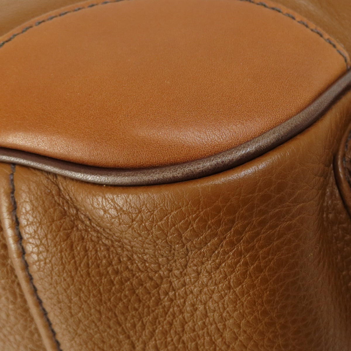 PRADA Handbag BR2672 leather Brown VIT DAINO ROCKE Women Used Authentic