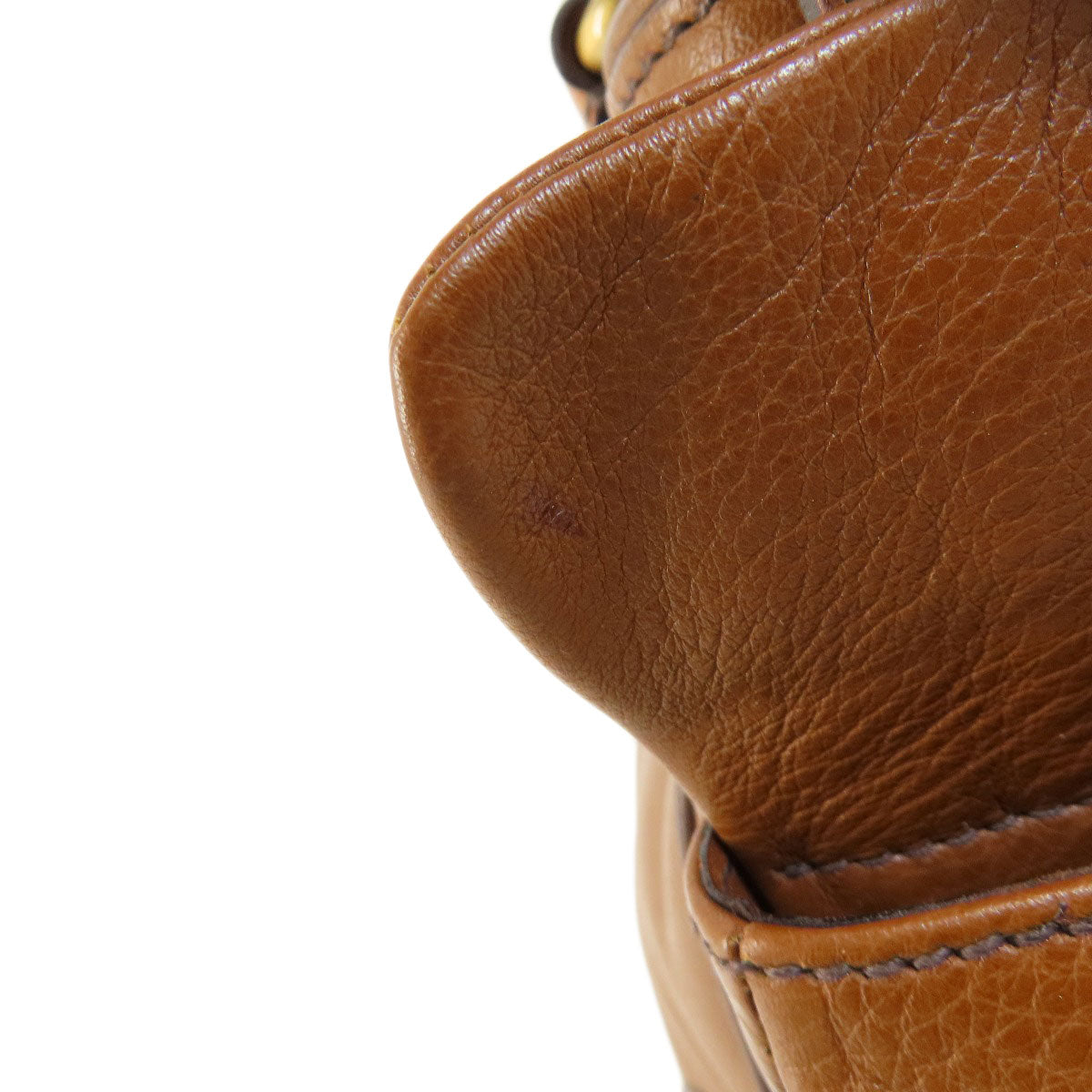 PRADA Handbag BR2672 leather Brown VIT DAINO ROCKE Women Used Authentic