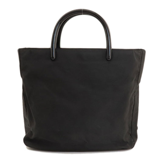 PRADA Handbag Nylon black logoMetal Women Used Authentic