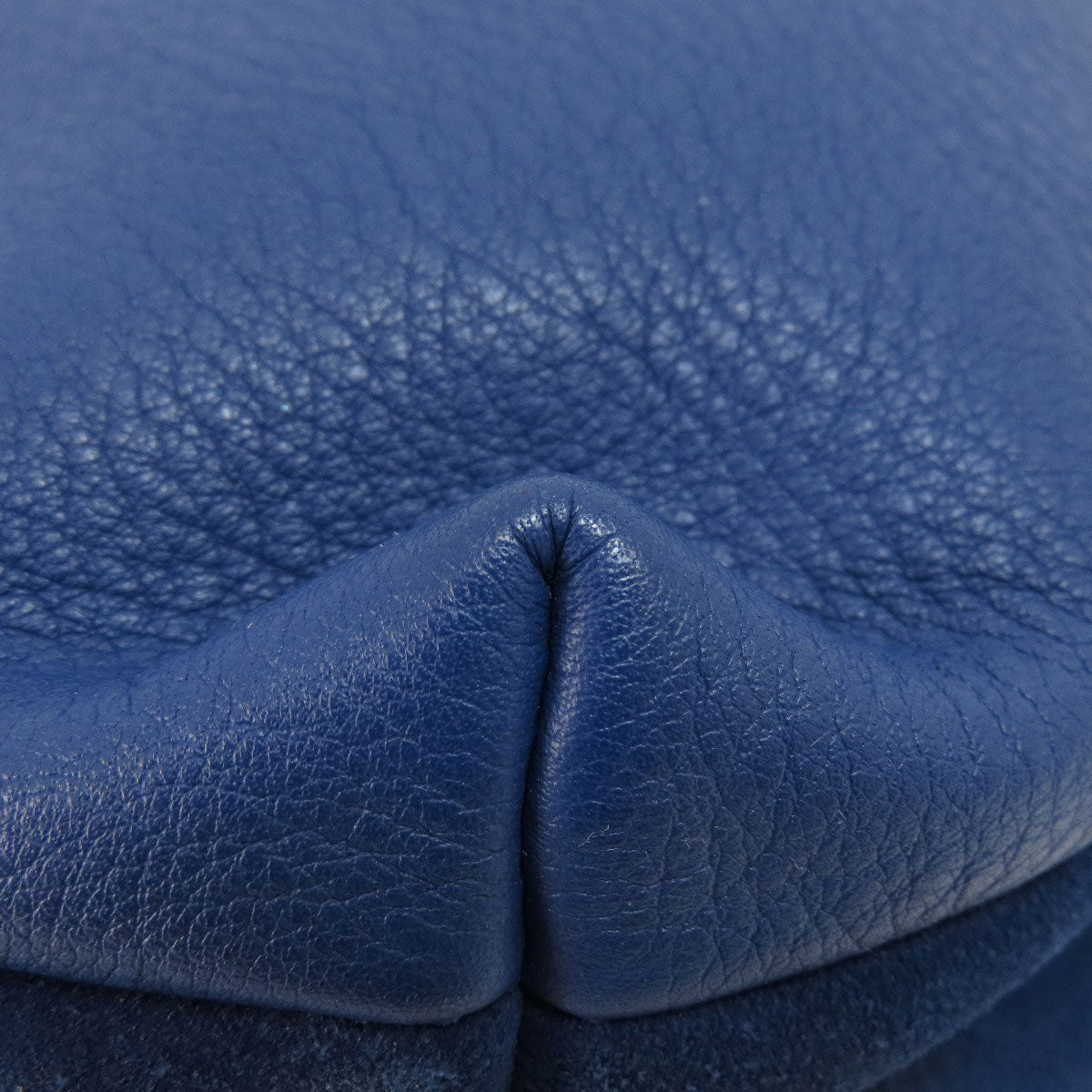 LOEWE Shoulder Bag leather blue one belt anagram