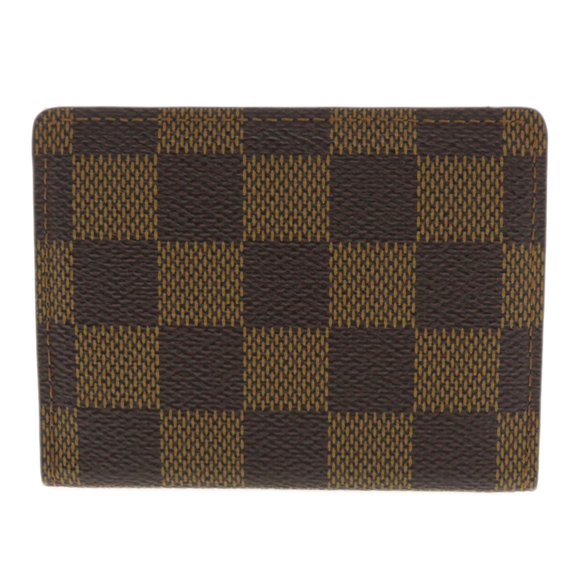 LOUIS VUITTON Coin case N62925 Damier canvas Brown Ludlow Damier Ebene Women Used Authentic
