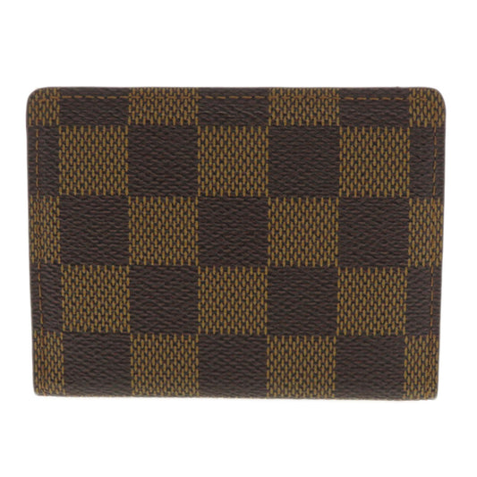 LOUIS VUITTON Coin case N62925 Damier canvas Brown Ludlow Damier Ebene Women Used Authentic