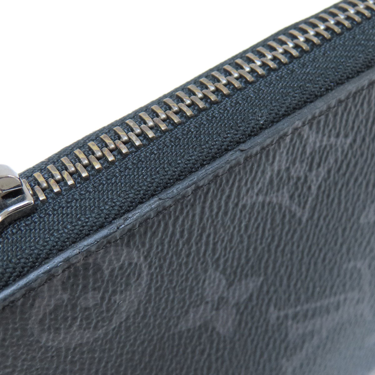 LOUIS VUITTON Long Wallet Purse M62295 Monogram Eclipse black Zippy wallet Vertical mens Used Authentic