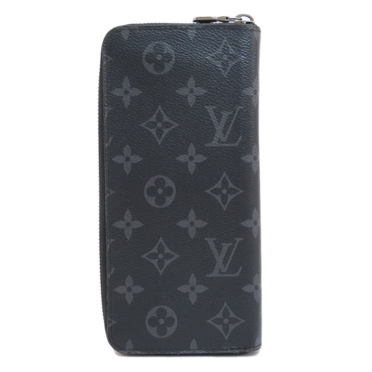 LOUIS VUITTON Long Wallet Purse M62295 Monogram Eclipse black Zippy wallet Vertical mens Used Authentic