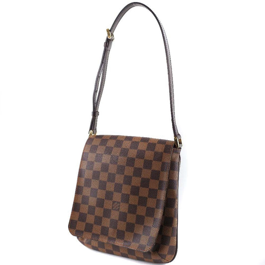 LOUIS VUITTON Shoulder Bag N51260 Damier canvas Brown Musette Salsa Women Used Authentic