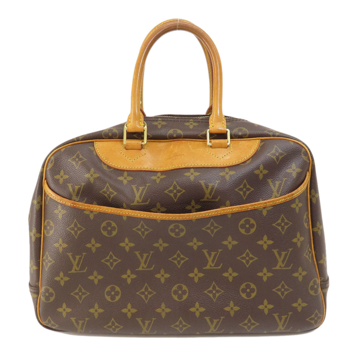 LOUIS VUITTON Handbag M47270 Monogram canvas Brown Deauville Monogram Women Used Authentic