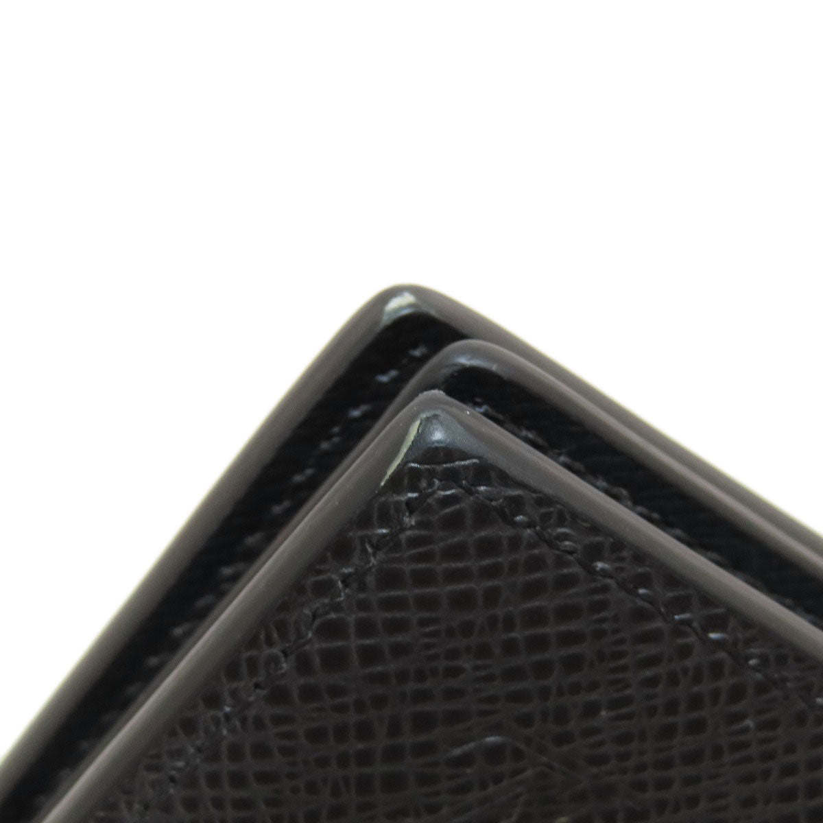 LOUIS VUITTON Bifold Wallet M62045 Taiga Leather black Portefeuille Amerigo NM mens Used Authentic