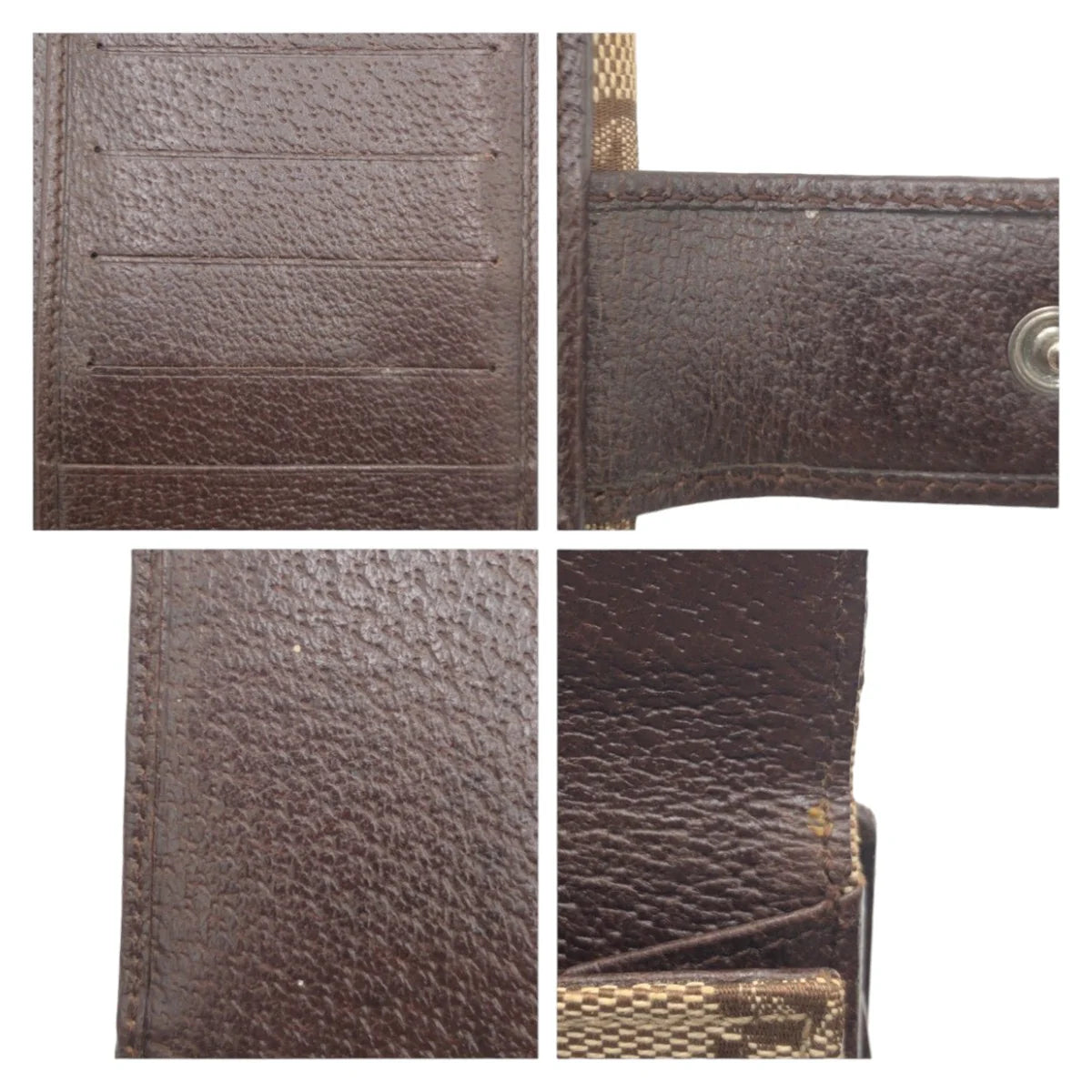 GUCCI GG Long Wallet Brown Beige Canvas Women Used
Authentic