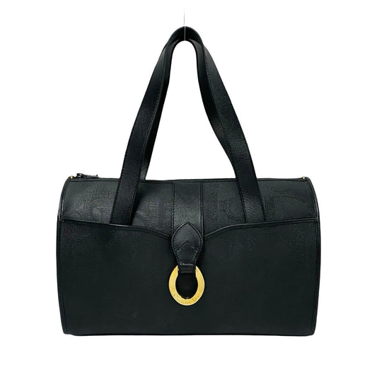 Dior Handbag Leather, PVC black logo Metal Women Used Authentic