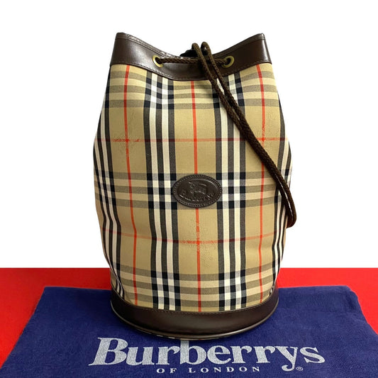 BURBERRY Sling bag Canvas, Leather Brown Nova Check Women(Unisex) Used Authentic