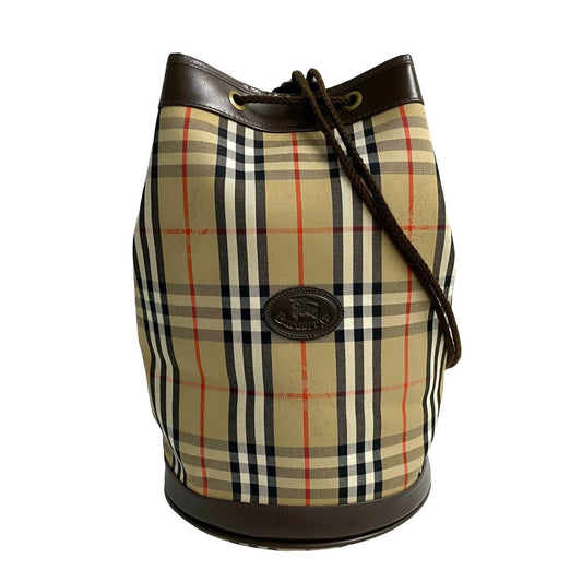 BURBERRY Sling bag Canvas, Leather Brown Nova Check Women(Unisex) Used Authentic