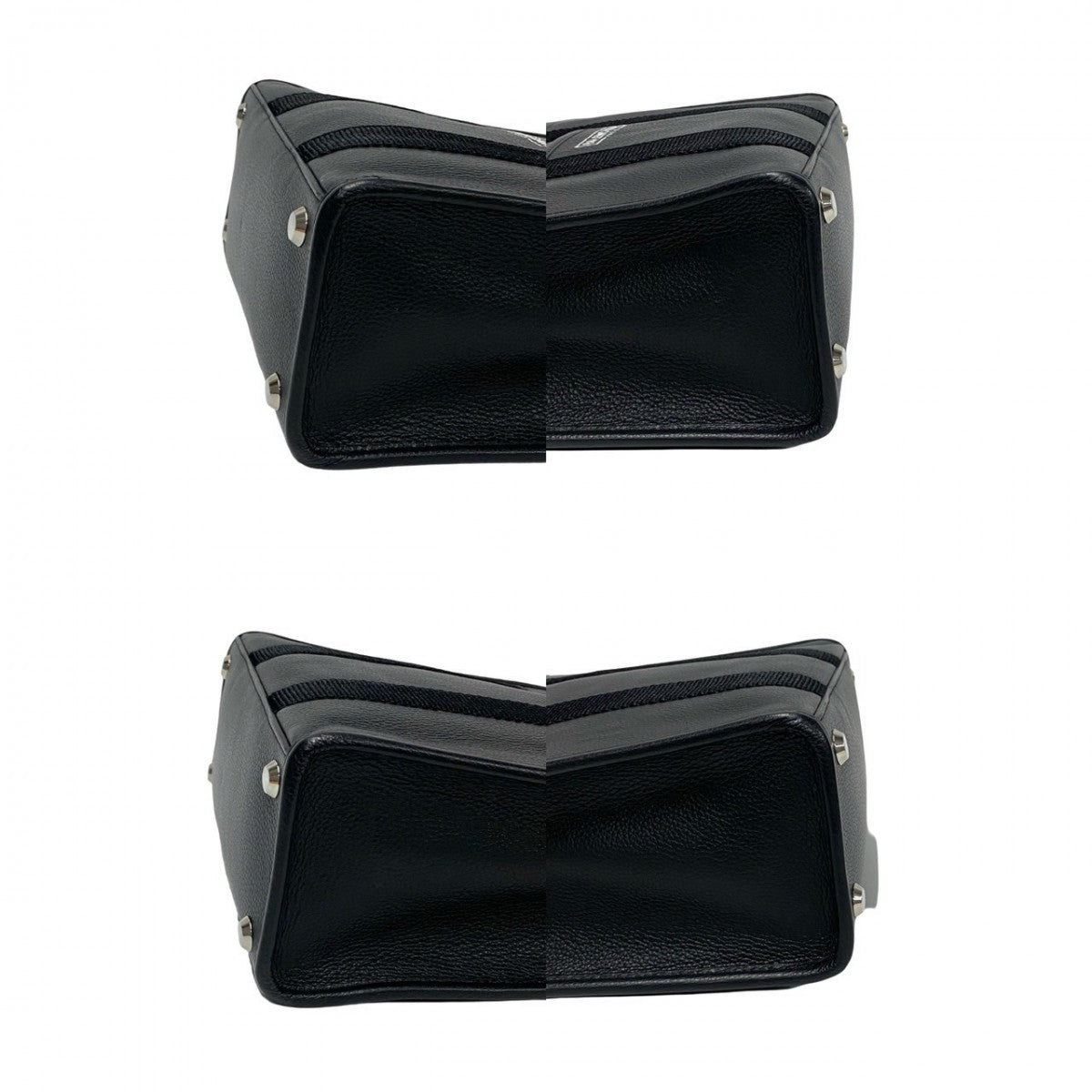 BALENCIAGA Shoulder Bag Leather, Nylon black logo Hardware Tote mens(Unisex) Used Authentic