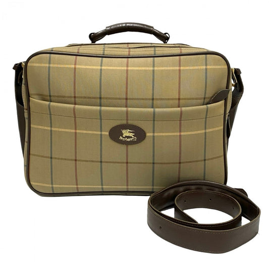 BURBERRY Shoulder Bag Canvas, Leather Brown Shadow Horse logo mens Used Authentic