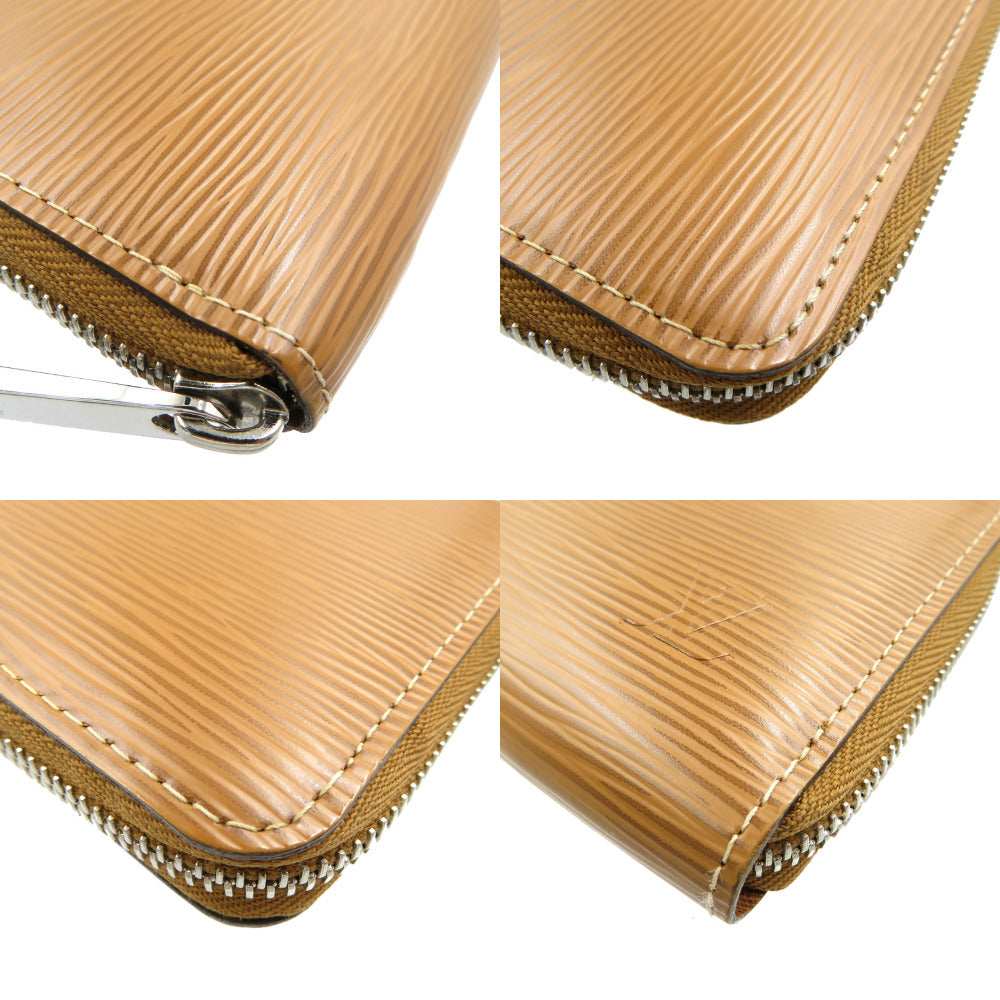 LOUIS VUITTON Long Wallet Purse Epi Leather Brown Epi Zippy wallet Women(Unisex) Used Authentic