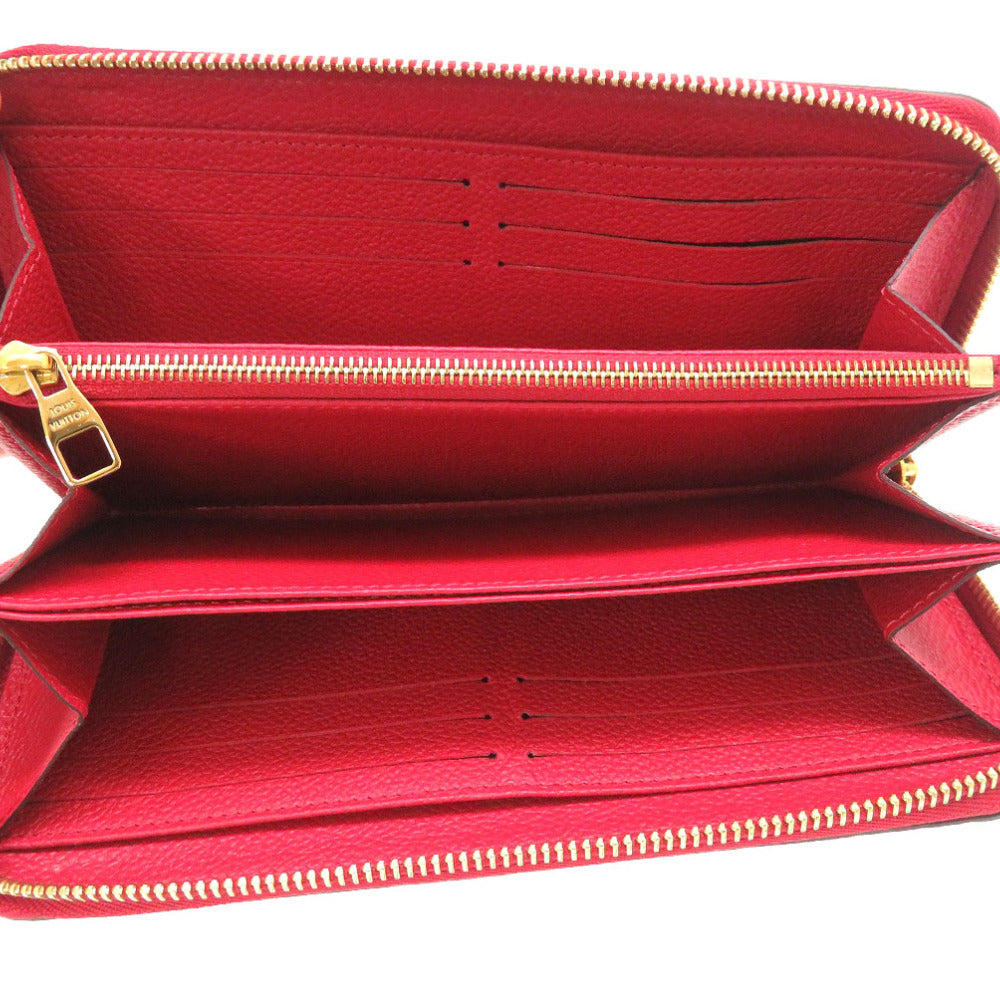 LOUIS VUITTON Long Wallet Purse M61865 Monogram Ann Platt Slys Monogram Unplant Zippy wallet Women Used Authentic