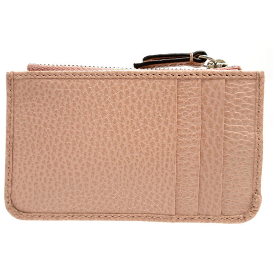 GUCCI Coin case 701070 leather pink Double G Women Used Authentic