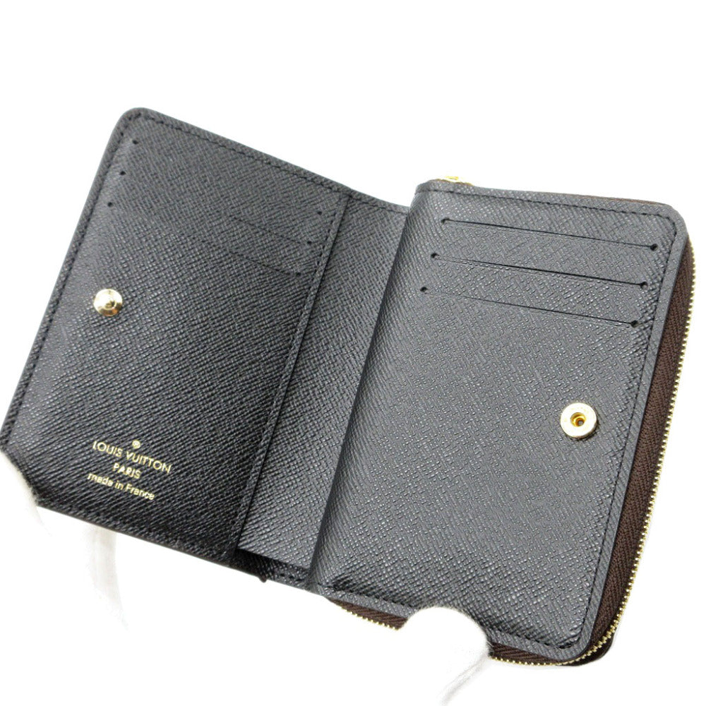 LOUIS VUITTON Bifold Wallet M81461 Monogram canvas Brown Compact wallet Monogram reverse Portefeuille Lou Women Used Authentic
