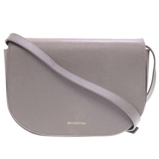 BALENCIAGA Shoulder Bag 542207 1570 leather gray Ville Daypack S Women Used Authentic