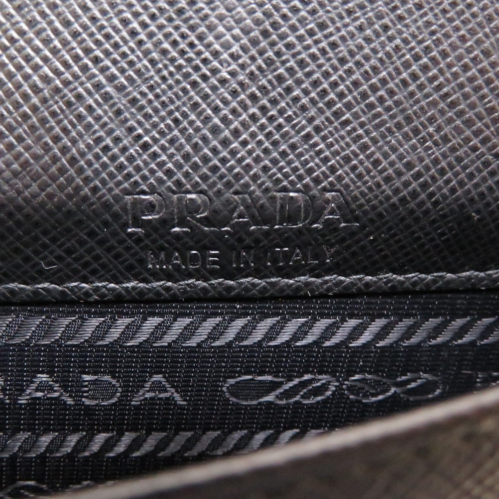 PRADA Shoulder Bag 2ZH068 leather black mini mens Used Authentic