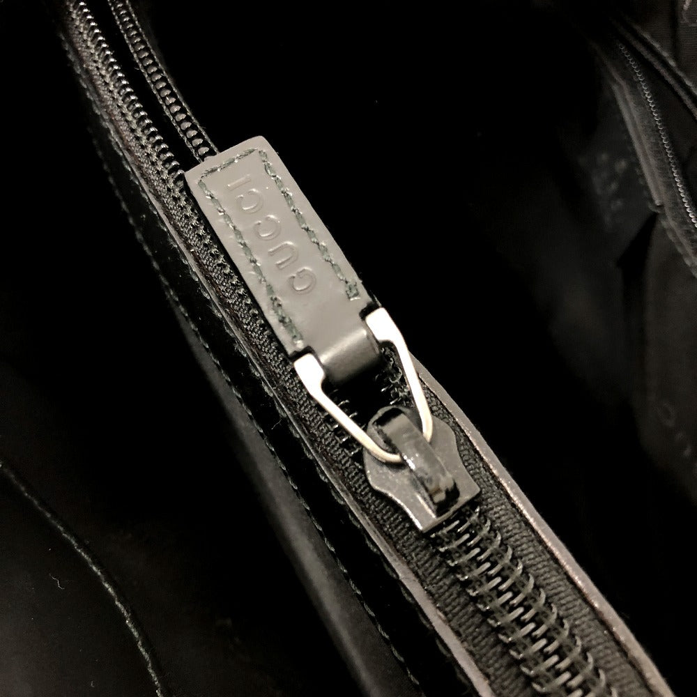 GUCCI Handbag 002058 leather black logo