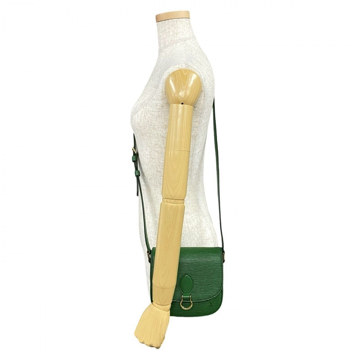 LOUIS VUITTON Shoulder Bag M52214 leather green Epi Mini Saint-Cloud