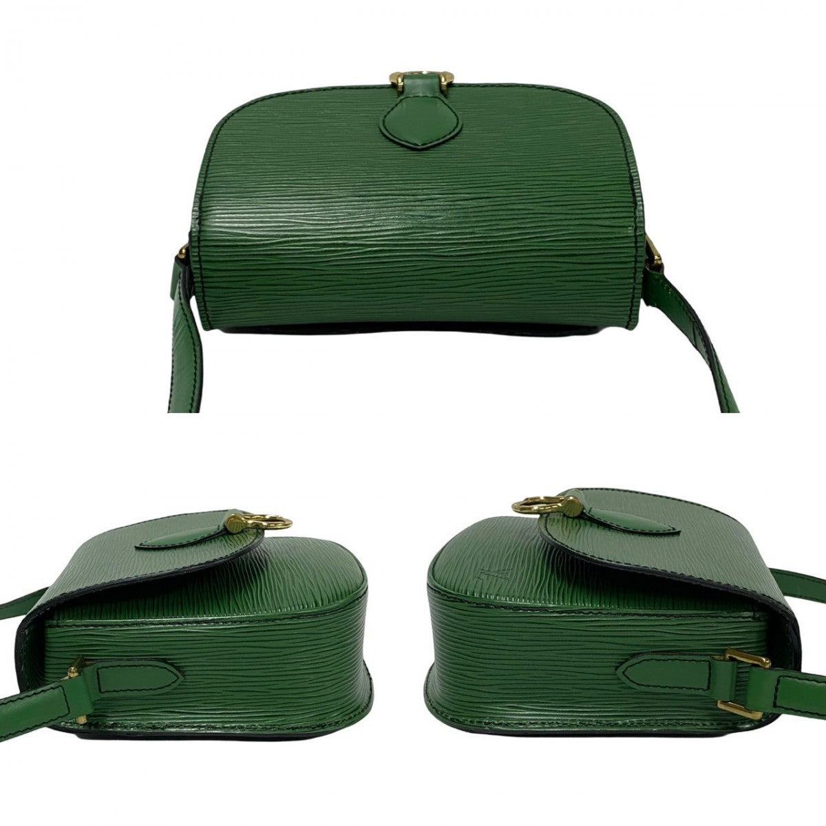 LOUIS VUITTON Shoulder Bag M52214 leather green Epi Mini Saint-Cloud