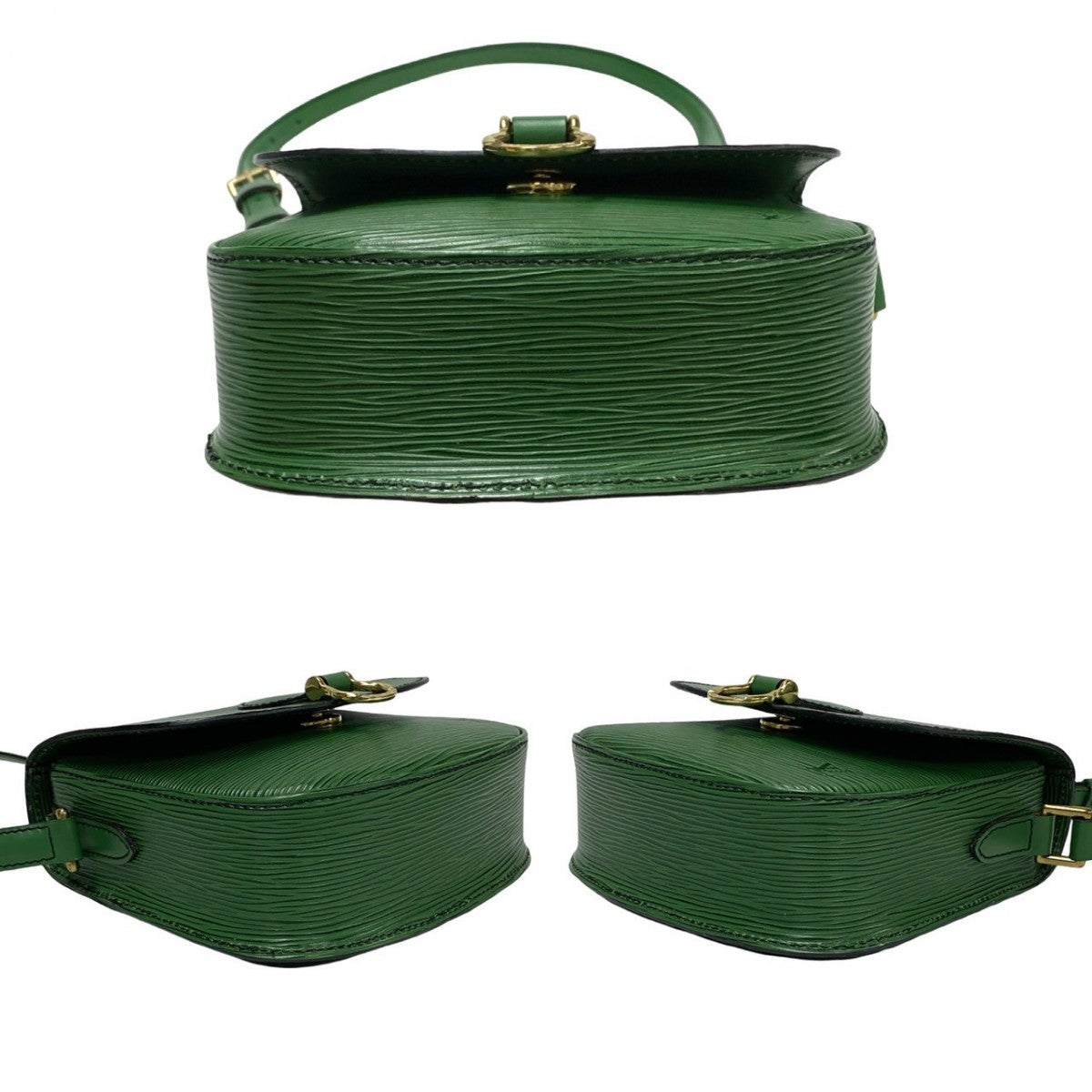 LOUIS VUITTON Shoulder Bag M52214 leather green Epi Mini Saint-Cloud