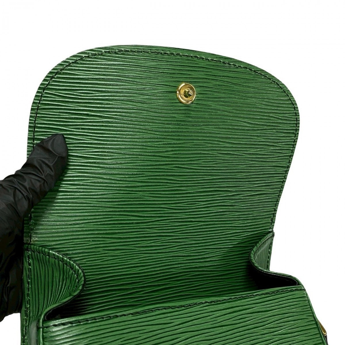 LOUIS VUITTON Shoulder Bag M52214 leather green Epi Mini Saint-Cloud