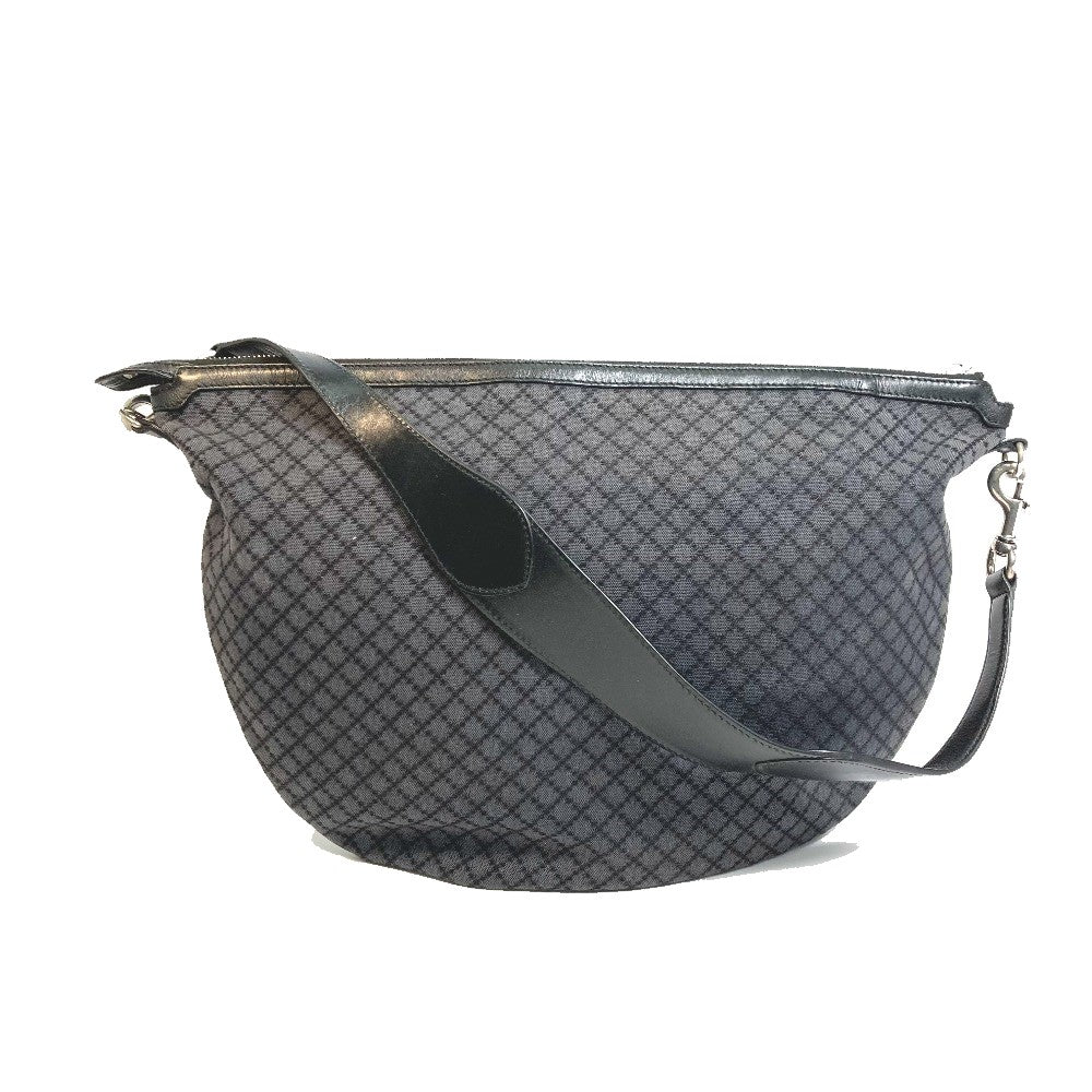 GUCCI Shoulder Bag 243308 canvas Black x gray Diamante Women Used Authentic