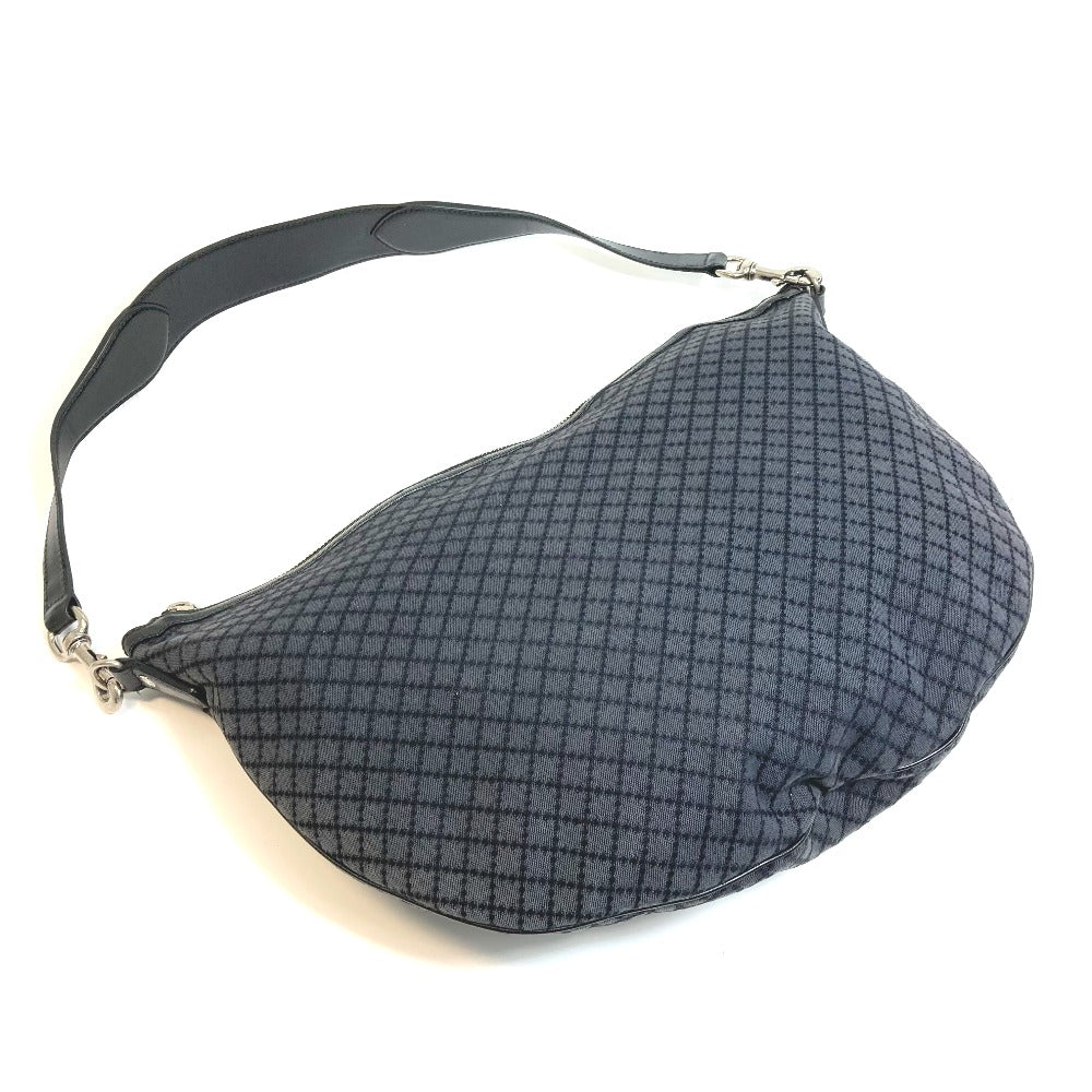 GUCCI Shoulder Bag 243308 canvas Black x gray Diamante Women Used Authentic