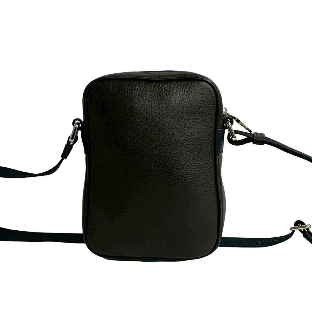 LOEWE Shoulder Bag leather Brown Anagram logo Women Used Authentic