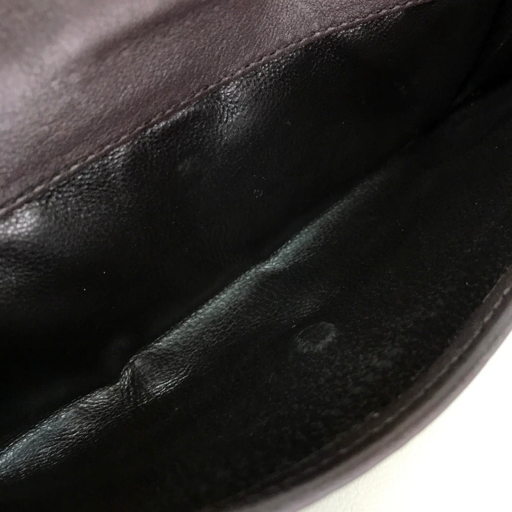 GUCCI Long Wallet Purse 256933 Sima leather Dark brown Guccisima MAYFAIR Women Used Authentic