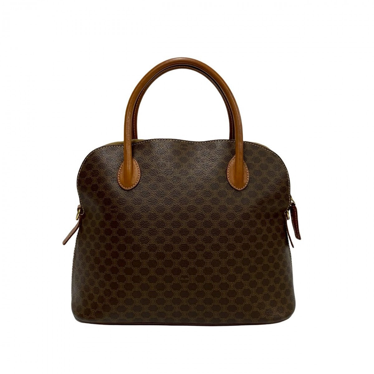 CELINE Shoulder Bag Leather, PVC Brown Macadam Brazon Women Used Authentic