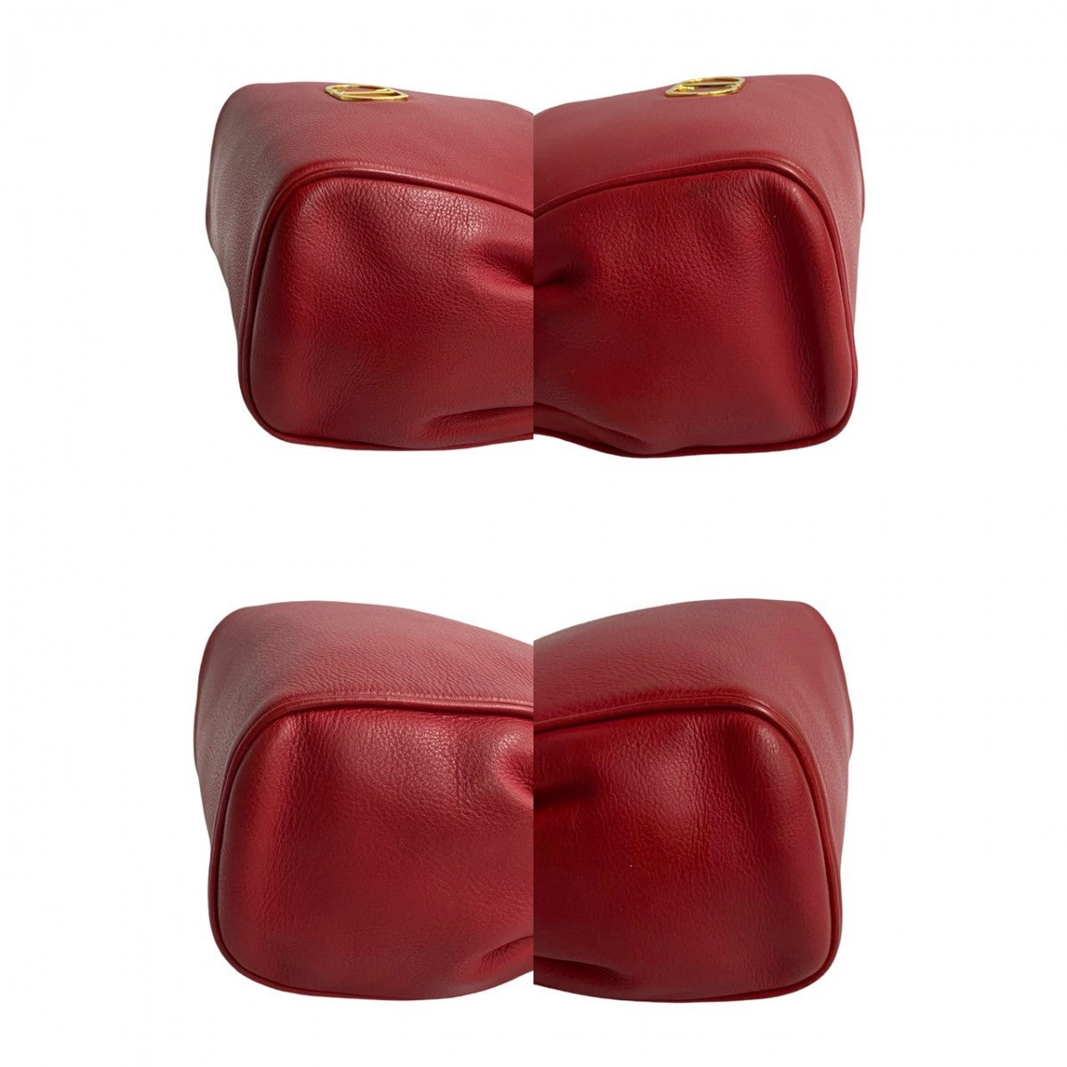 Dior Shoulder Bag leather Red CD logoMetal Women Used Authentic