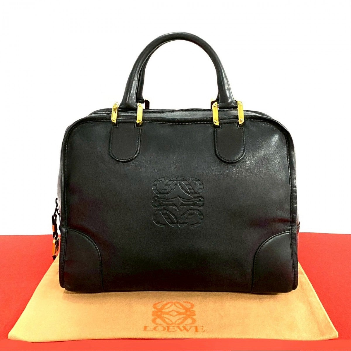 LOEWE Handbag leather black Amazona 32