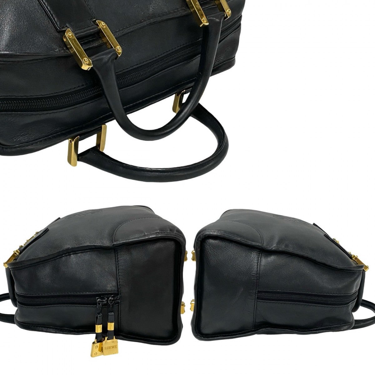 LOEWE Handbag leather black Amazona 32