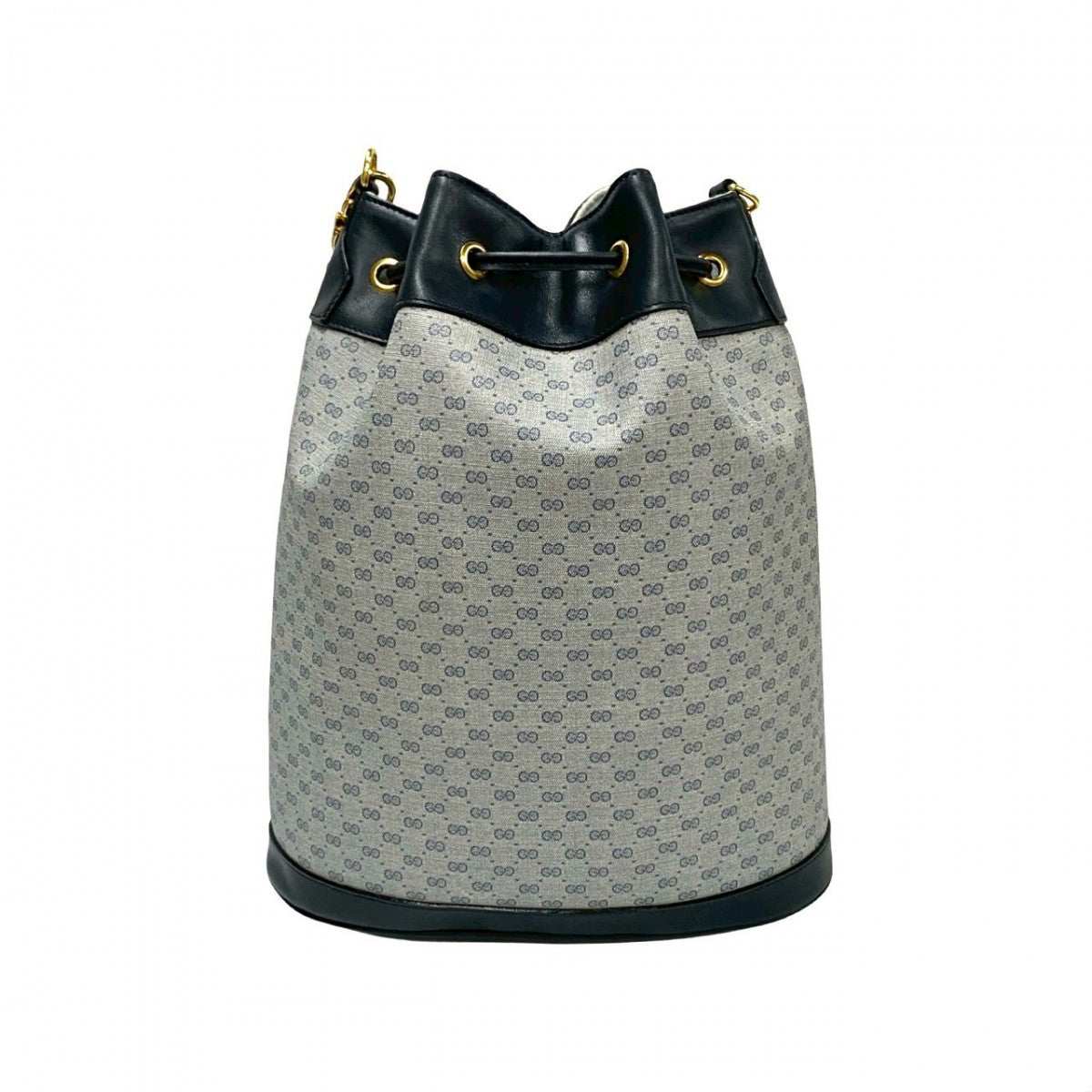 GUCCI Shoulder Bag leather Navy