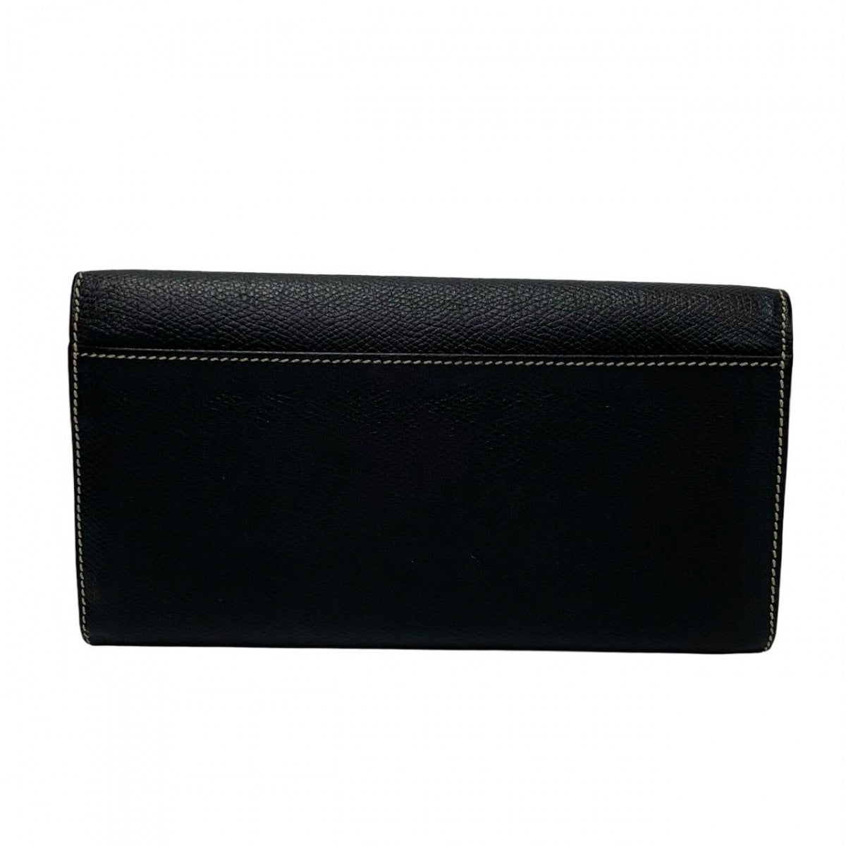 LOEWE Long Wallet Purse leather black Anagram logo Women(Unisex) Used Authentic