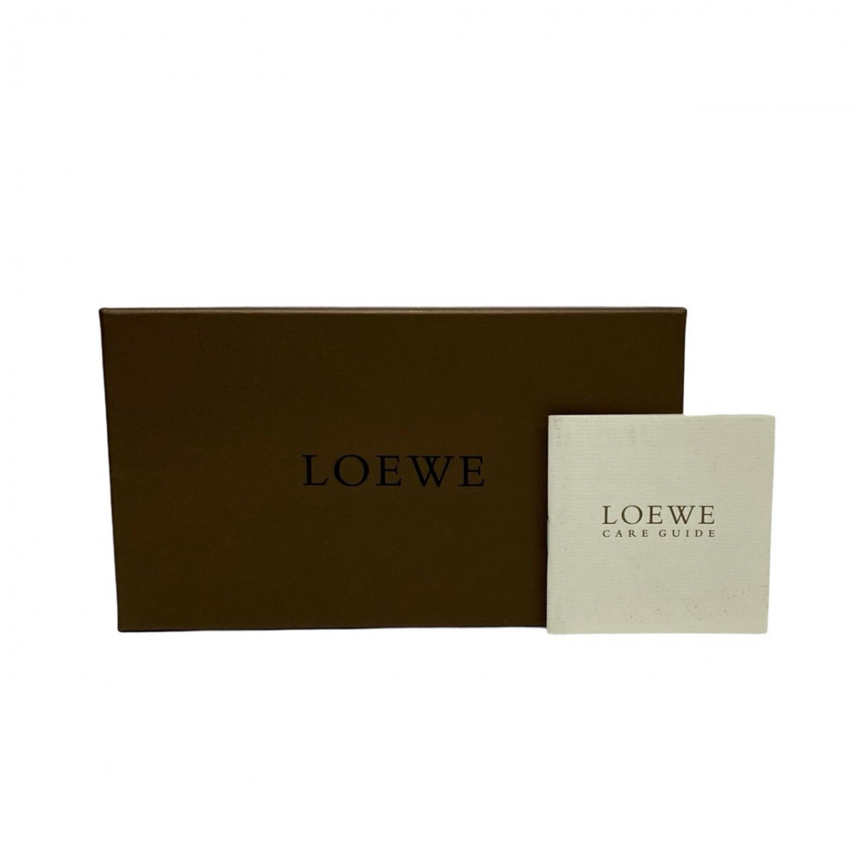 LOEWE Long Wallet Purse leather black Anagram logo Women(Unisex) Used Authentic