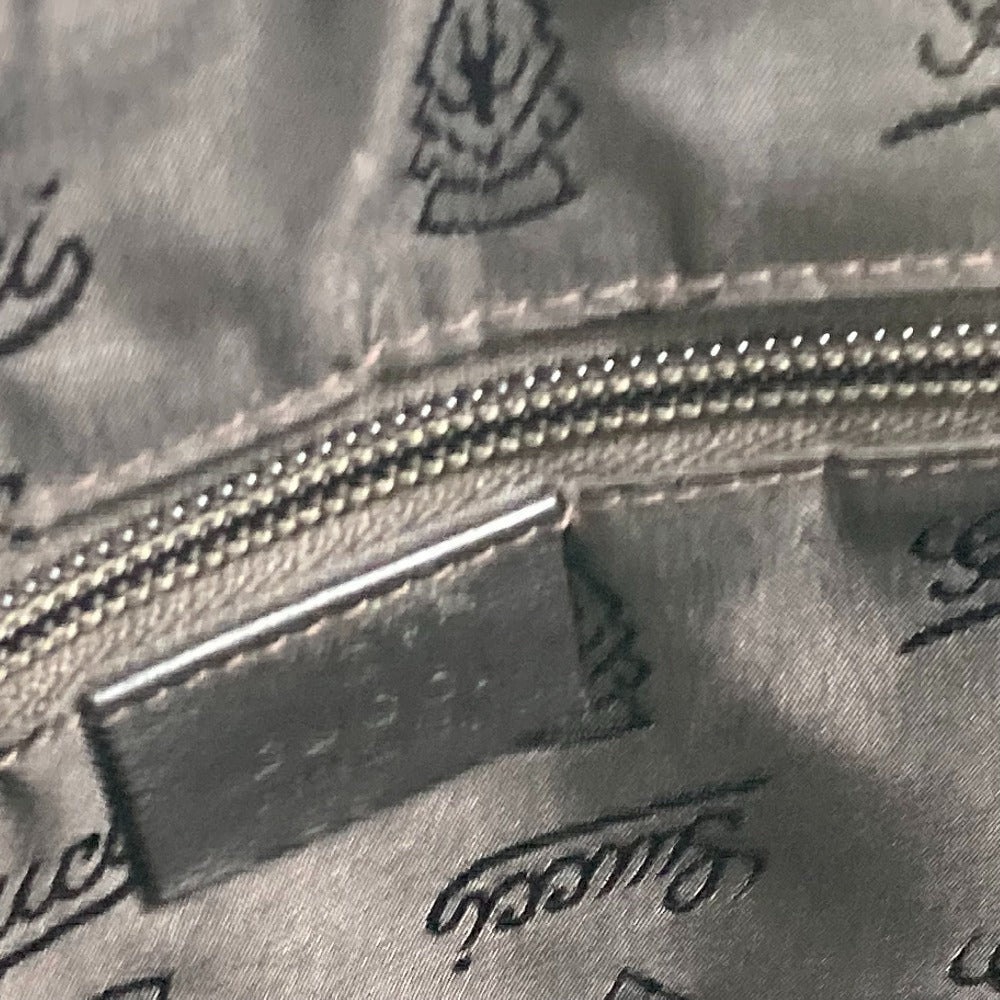 GUCCI Business bag 208463 leather Dark brown Tote Bag handbag Guccisima GG mens Used Authentic