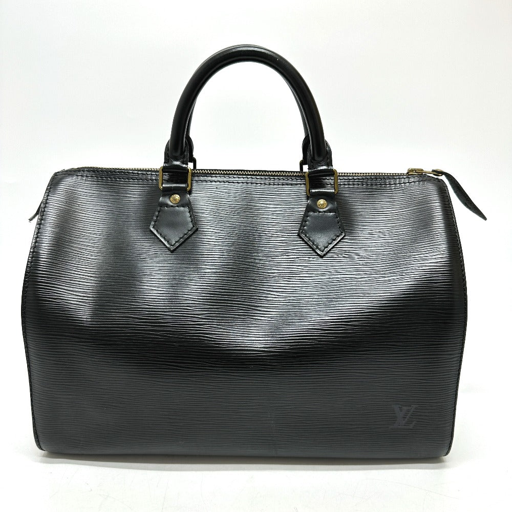 LOUIS VUITTON Boston Duffel bag M59022 Epi Leather black Speedy 30 Women Used Authentic