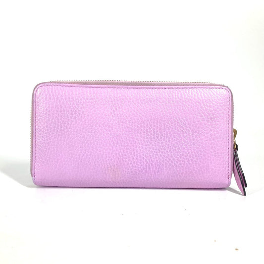 GUCCI Long Wallet Purse 499337 leather pink GG Marmont Bosco