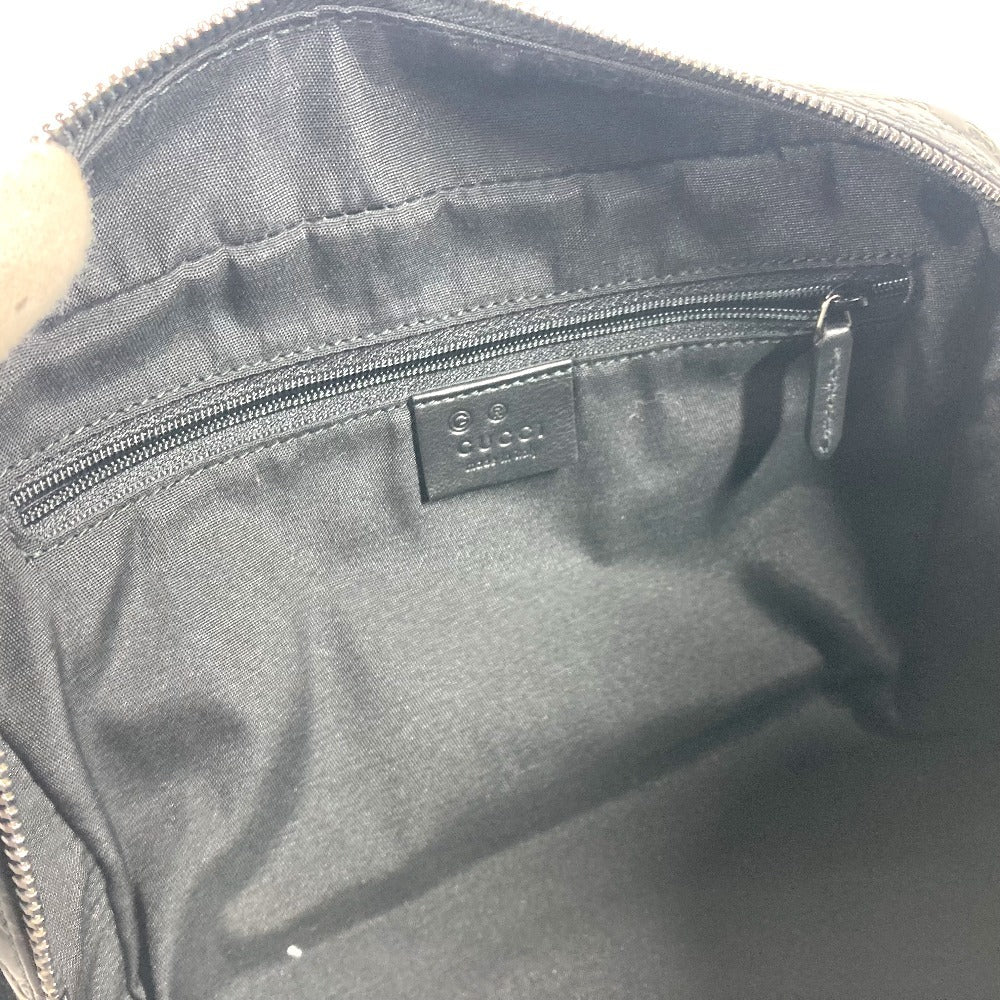 GUCCI business bag 419775 Sima leather black Micro Guccisima GG unisex(Unisex) Used Authentic